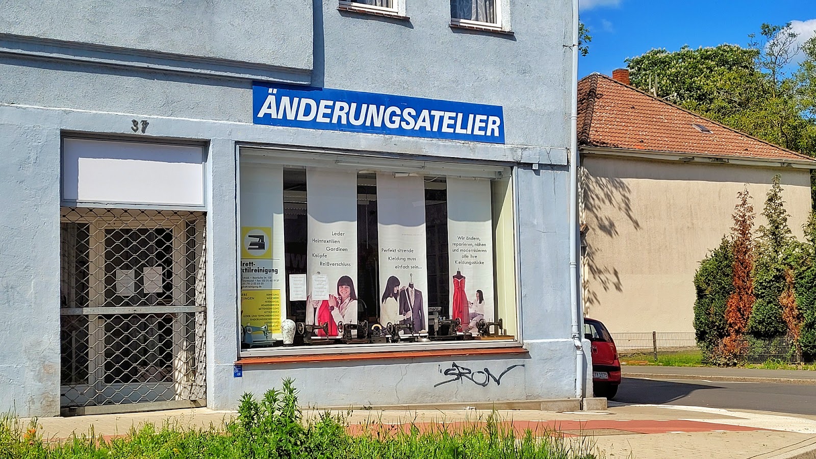 Das frühere Ladenlokal des Änderungsateliers